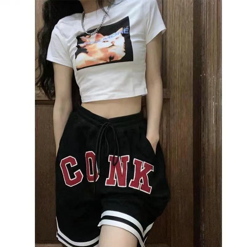 Quần Short Thể Thao Bóng Rổ Lưng Cao Ống Rộng Thời Trang Mùa Hè Phong Cách Mới Dành Cho Nữ 2022