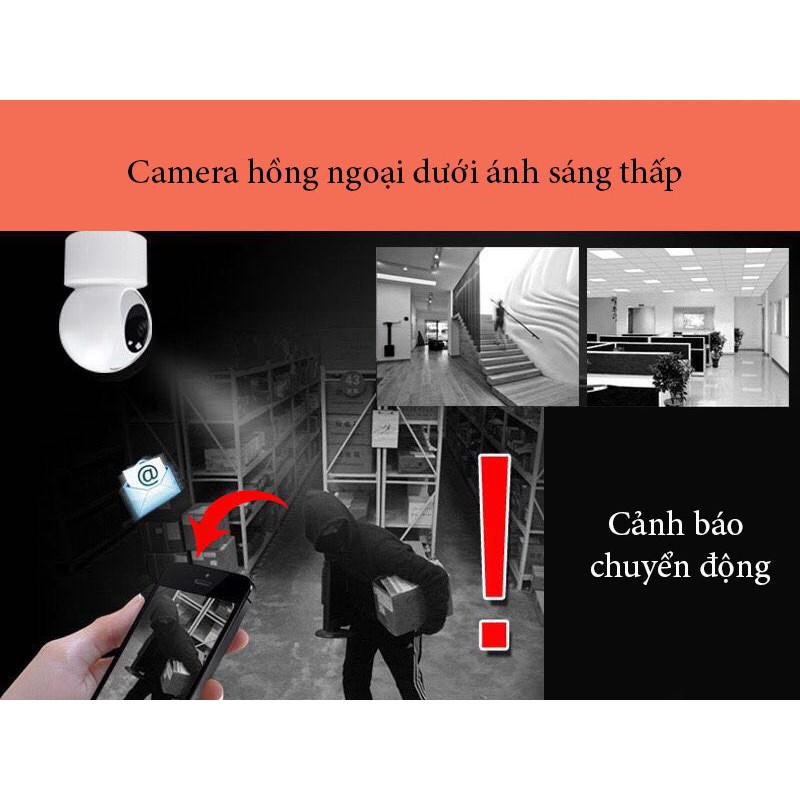 Camera Wifi mini siêu nhỏ giấu kín, quay được 360 độ, không dây giám sát Nhà cửa, Trẻ nhỏ (Bảo hành 12 tháng)