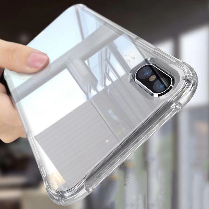 Ốp lưng nhựa mềm trong suốt cho Compatible for iPhone X SE 6 6S 7 8 Plus iPhone 11 12 Pro Max 12Mini