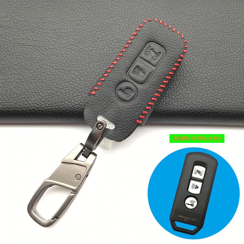 Bao da chìa khóa cao cấp cho xe HONDA PCX SH SH Mode AIR BLADE -smartkey 3 nút -Mẫu 02