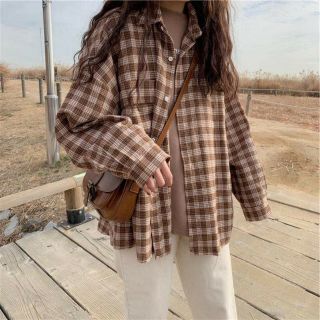 Áo sơmi sơ mi somi so mi nữ form dài rộng kẻ caro