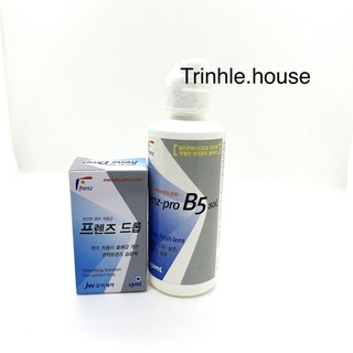 Combo nhỏ mắt + nước ngâm lens Frenz Drop- Dung dịch nhỏ và ngâm kính áp tròng Hàn Quốc.
