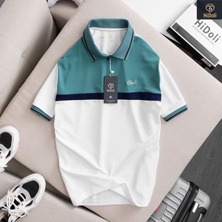 Áo thun nam cổ bẻ HIDOLI V84 áo polo nam cao cấp chất Cotton co giãn 4 chiều