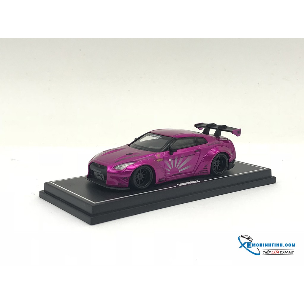 Xe Mô Hình Nissan GTR- R35 LB 1:64 Liberty Walks ( Hồng )