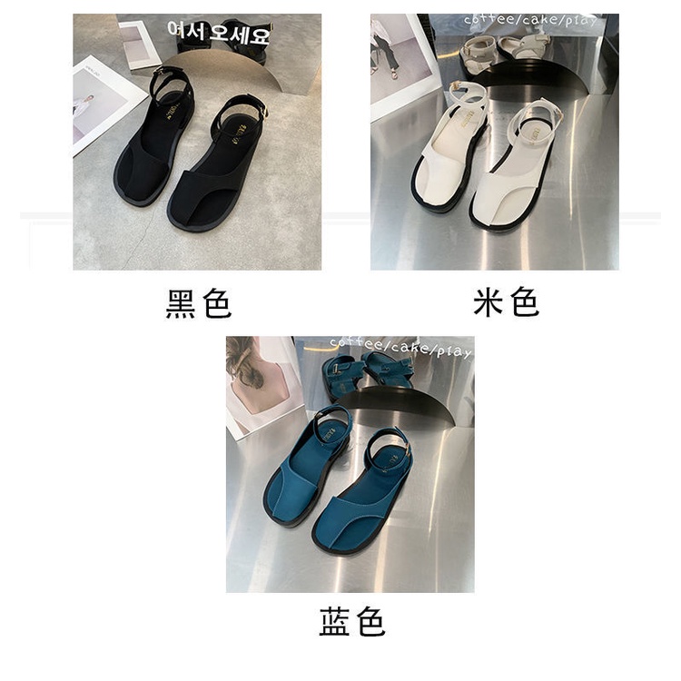 Giày Sandal Đế Bằng Hở Ngón Xinh Xắn Thời Trang Cho Nữ
