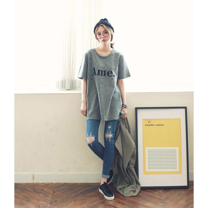 Áo thun nữ form rộng tay ngắn Emilyshop