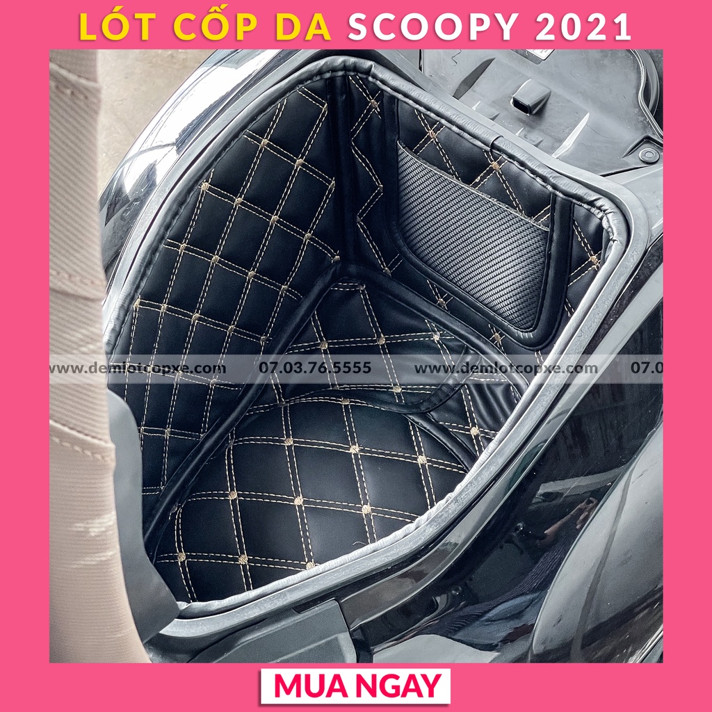 Lót Cốp Cách Nhiệt Xe SCOOPY 2021 - Có Túi Giấy Tờ - Bảo Hành 1 Năm ( Đường May, Lỗi Do Sản Xuất)