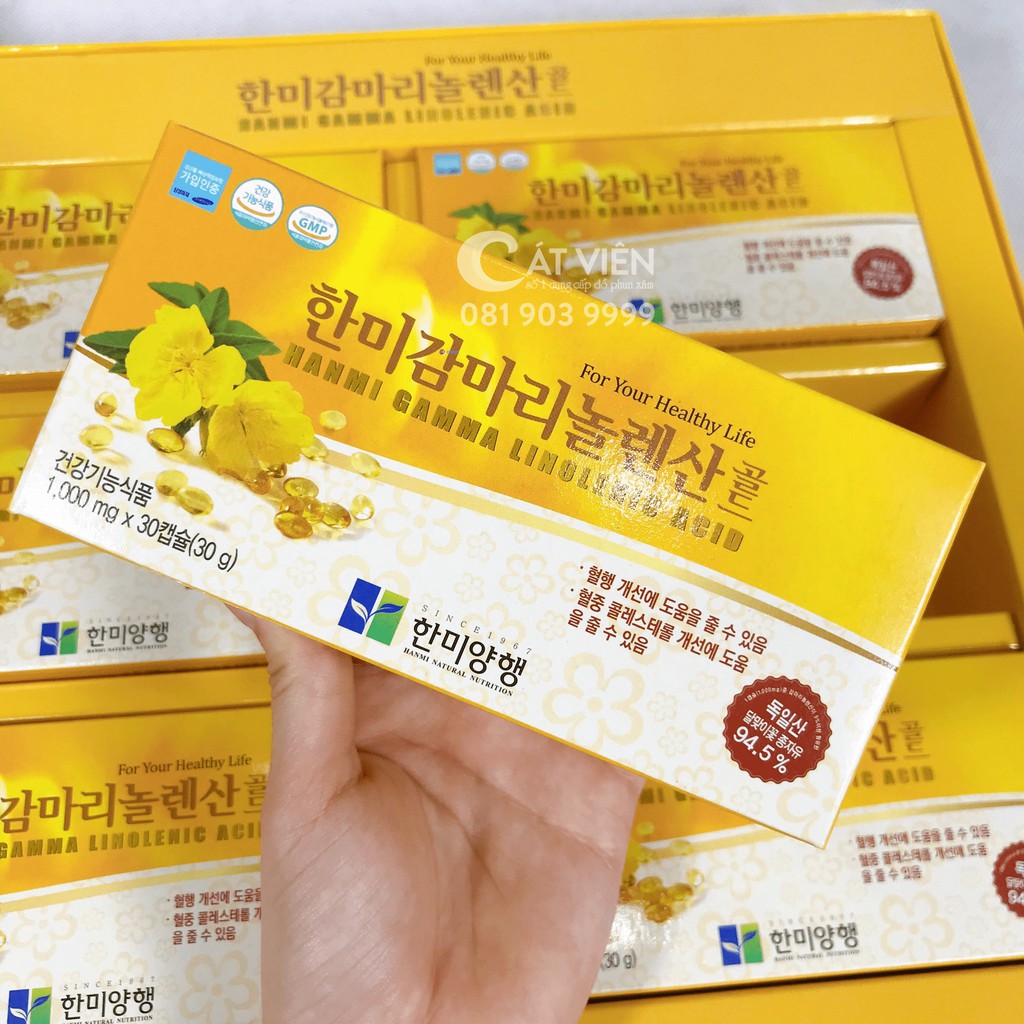 Viên Uống Tinh Dầu Hoa Anh Thảo Hàn Quốc Hanmi Gamma Hỗ Trợ Nội Tiết Tố Làm Da Mịn Màng Là Phụ Nữ Không Thể Không Uống | BigBuy360 - bigbuy360.vn