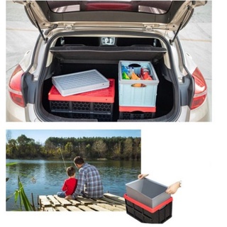 Thùng đựng đồ 55L có bánh xe kéo xếp gọn Pull&Fold