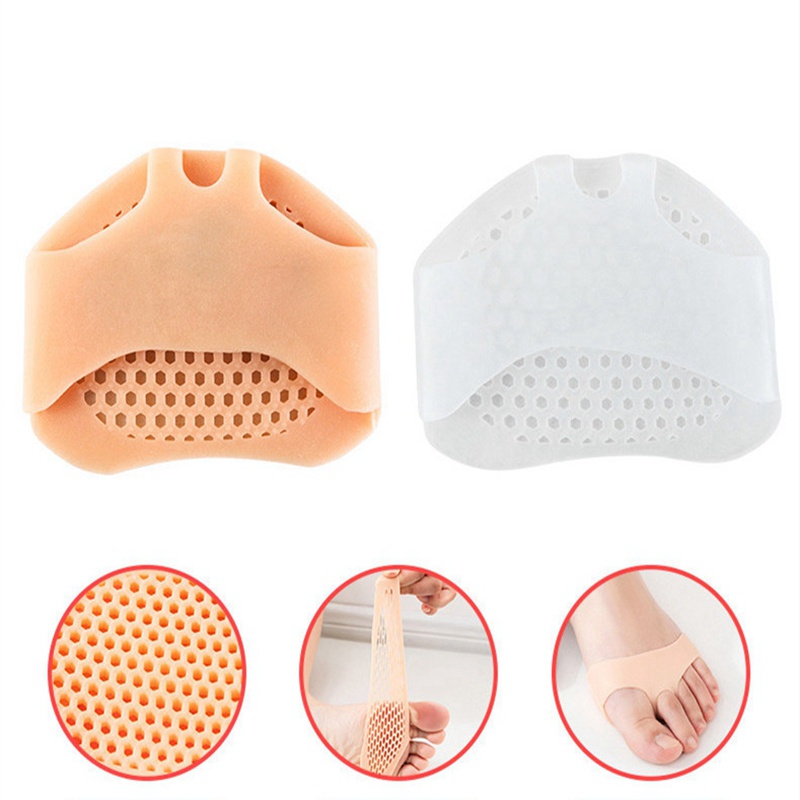 1 Cặp Miếng Lót Giày Cao Gót Bằng Silicone Gel Mềm Thoáng Khí