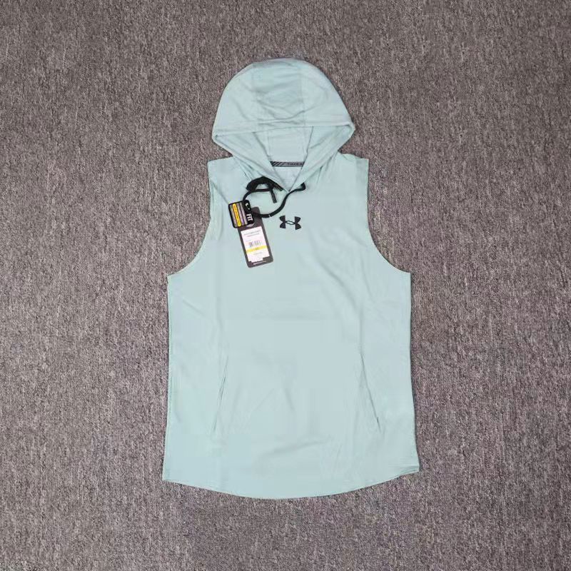 Áo Thun Thể Thao Sát Nách Có Mũ Trùm Đầu Dáng Rộng Mau Khô Thời Trang Cho Nam