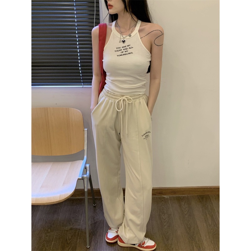 Áo 3 Lỗ Croptop Cổ Yếm LSEOUL A2488 Chất Cotton Thoáng Mát Trẻ Trung Năng Động