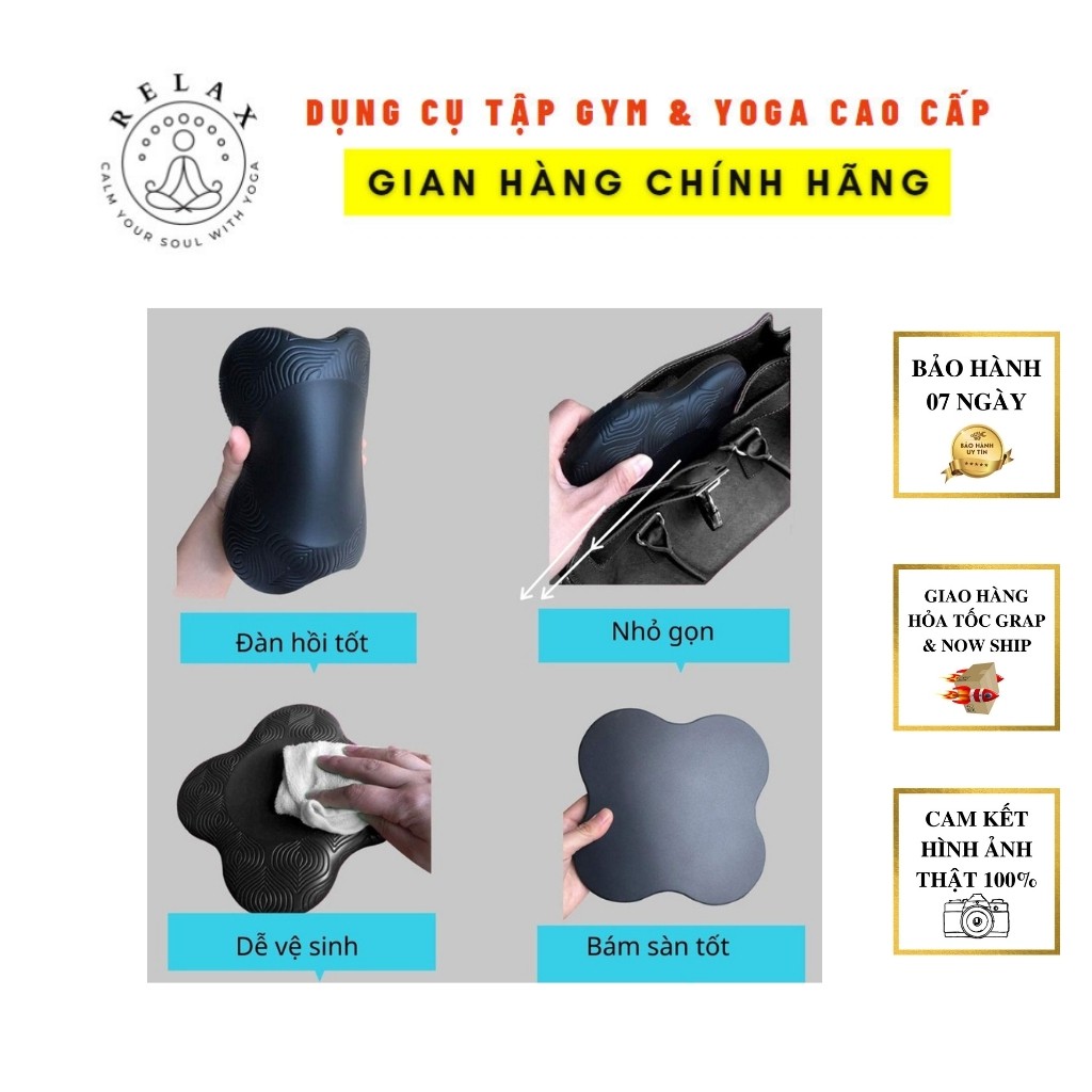 Đệm Lót Gối Yoga YTPLOTGOI01 [Hàng Loại 1] Pad Đệm Gối Khi Luyện Tập Gym Yoga, Tránh Chấn Thương Hay Đau Gối (Cặp 2 Cái)