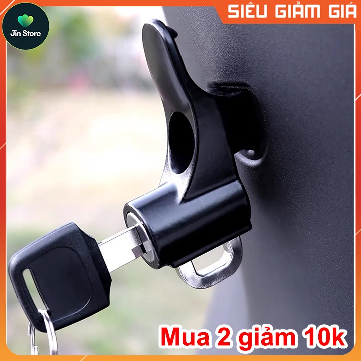 Khoá mũ bảo hiểm HÀNG XỊN khoá chống trộm nón bảo hiểm, có móc treo đồ, làm từ hợp kim nhôm cứng cáp chống rỉ