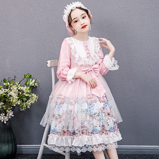 Bé gái váy đầm công chúa Lolita mới chính hãng cho học sinh tiểu học Váy đầm lolita nguyên bản của Lolita