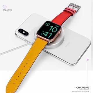 Đế sạc nhanh không dây Mini 2in1( điện thoại + apple watch) chính hãng COTEetCI