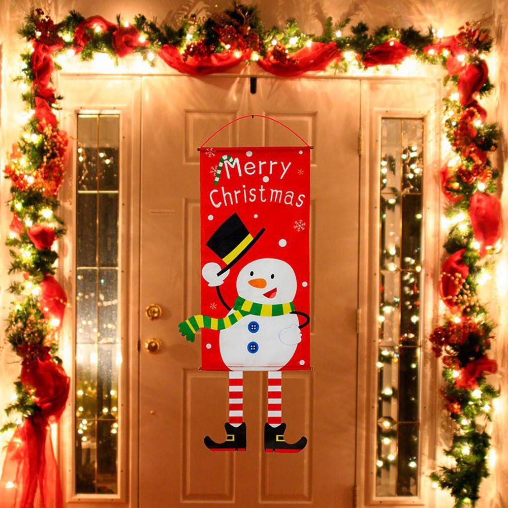 MUVAKO Cờ Treo Trang Trí Cây Thông Noel Hình Ông Già Noel