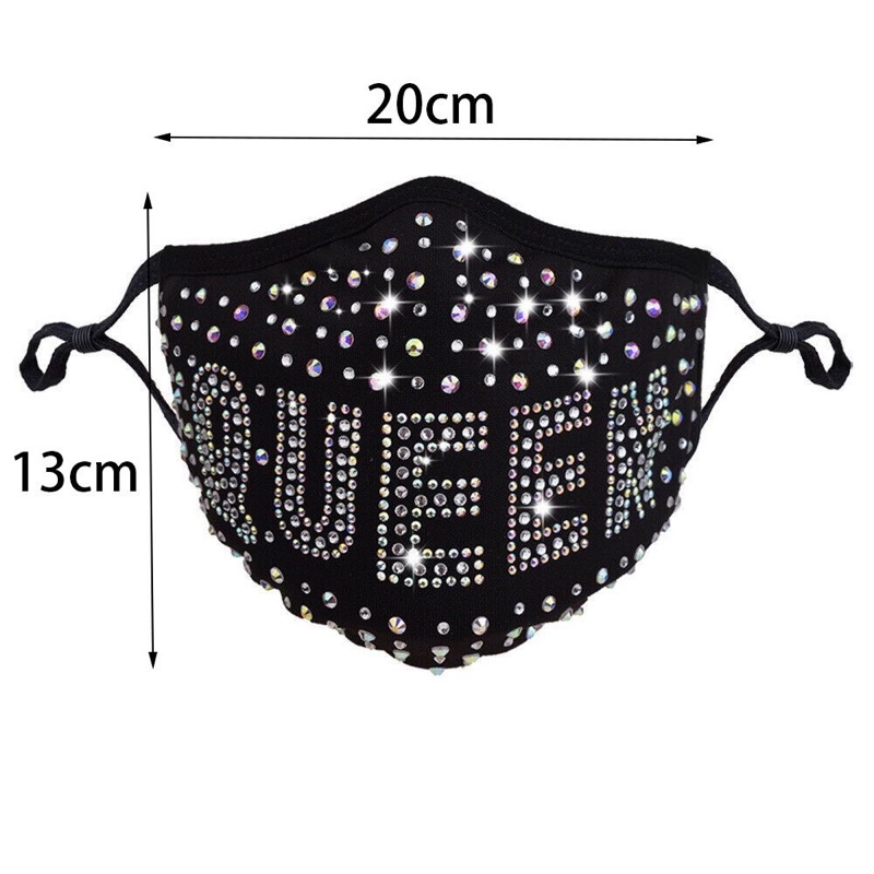Khẩu trang đính đá cao cấp