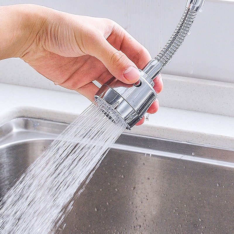 Đầu Vòi Xịt Nước Tăng Áp Cho Vòi Bồn Rửa Bát 360 Độ, Điều Chỉnh Dòng Nước Happy Home 1977