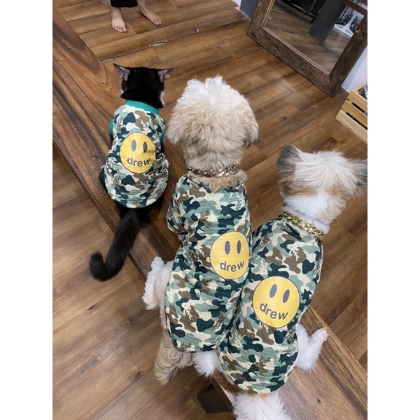 Áo Drew Camo cho chó mèo