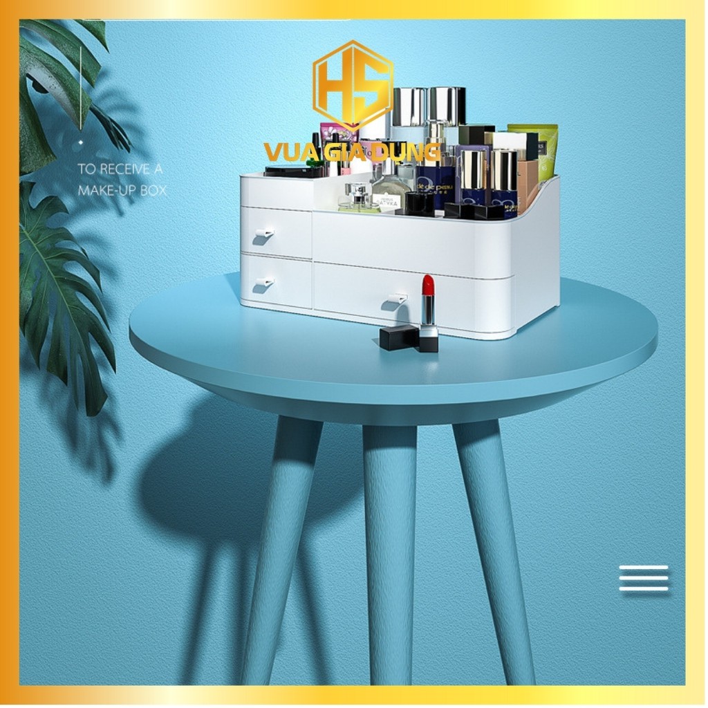 Kệ Đựng Mỹ Phẩm Đồ Trang Điểm 3 Tầng Mini Kệ Để Mỹ Phẩm Nhựa Đa Năng Nhiều Ngăn Chắc Chắn Mẫu Mới
