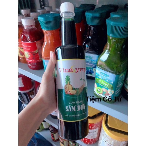 Siro sâm dứa không đường chai 750ml
