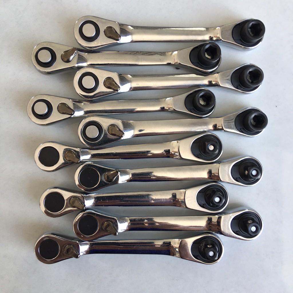 Cần Tự Động Mini Dài 99mm - Đầu Tuýp 1/4" + Đầu Lục Giác