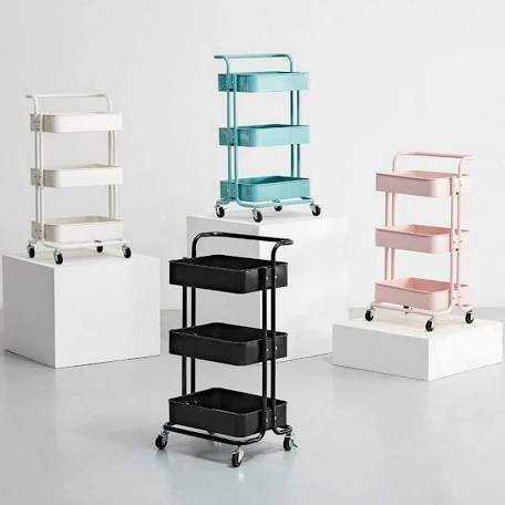 Xe Đẩy 3 Tầng Hàng NHẬP KHẨU Cao Cấp Chính Hãng KHÔNG PHẢI HÀNG VIỆT NAM Đa Năng  Xe Đẩy Nhựa Spa 3