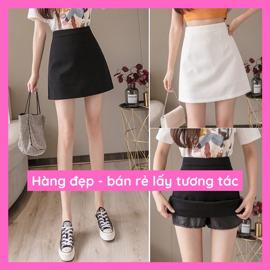 Chân váy ngắn chữ A công sở lưng cao thiết kế phong cách trẻ trung H&amp;N Clothing CV1