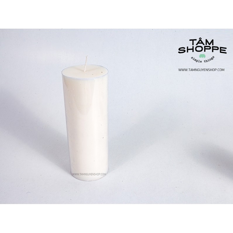 Nến trụ trắng cao 15cm TAN