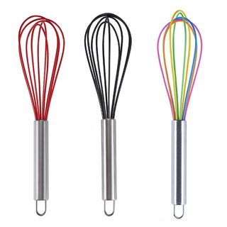 Dụng Cụ Đánh Trứng Bằng Thép Không Gỉ Và Silicone Tiện Dụng