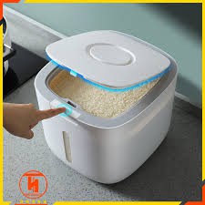 Thùng đựng gạo Ecoco 10kg chống ẩm, thông minh cao cấp
