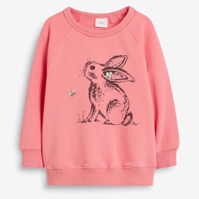 Bộ nỉ NEXT thỏ bunny hồng