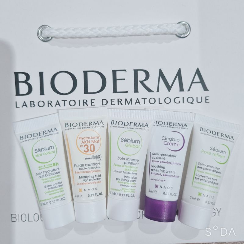 [Mini] Kem dưỡng và sữa rửa mặt Bioderma