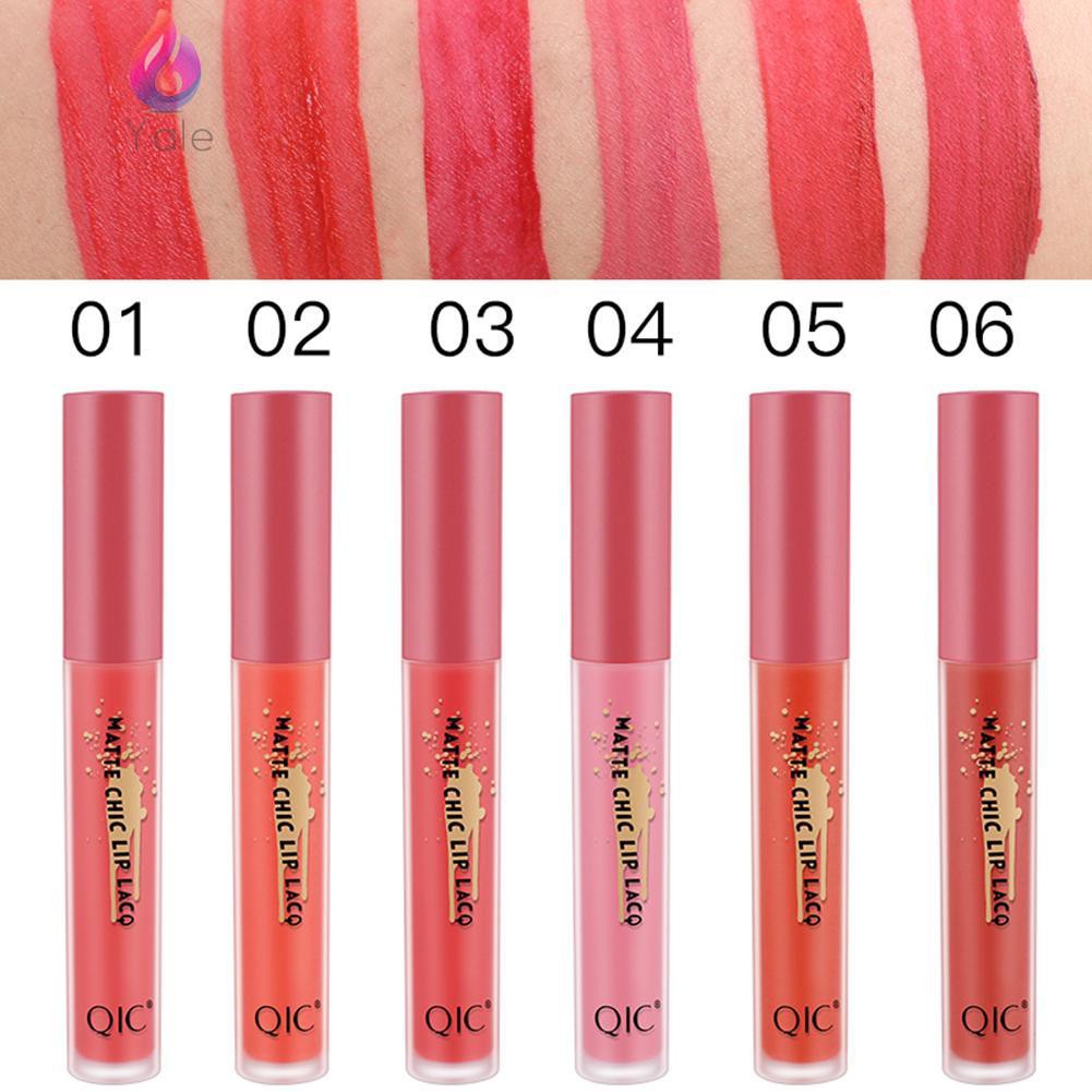 YaleღQIC Long Last Moisturizing Velvet Matte Lipstick Lips Gloss Pigment