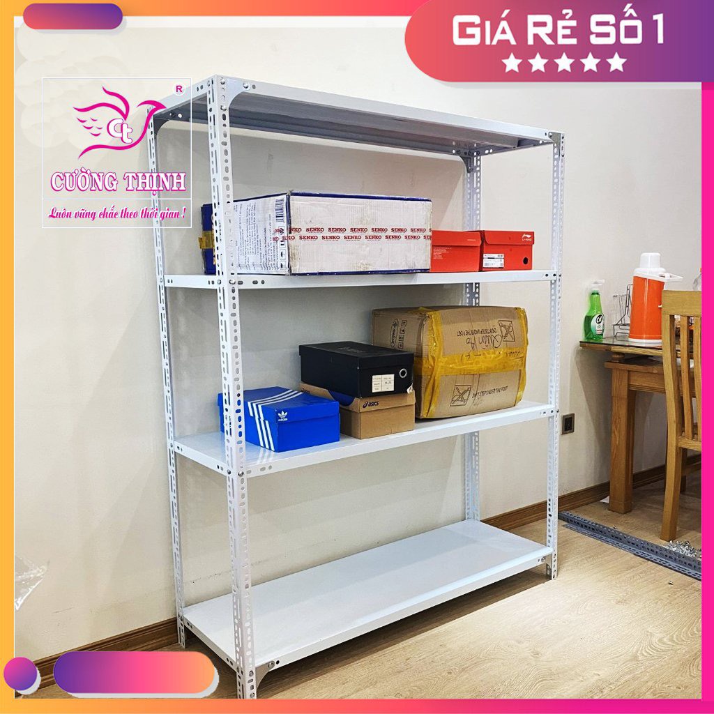 Kệ Sắt  V Để Hàng Đa Năng Dài 0,6m x Rộng 0,3m Cao 1m, 1,2m, 1,5m - 3,4,5 Tầng Lắp Ghép