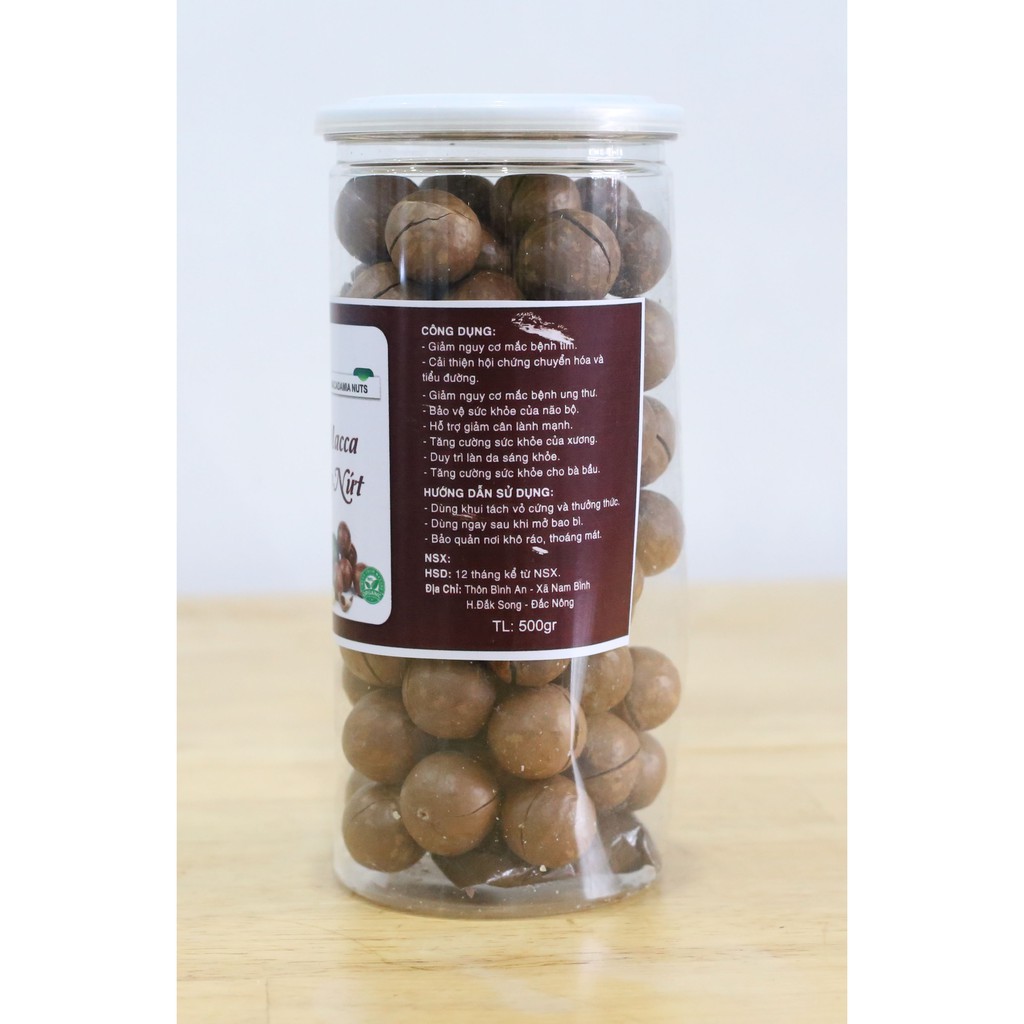 500gr - Hạt macca nứt vỏ -  loại 1