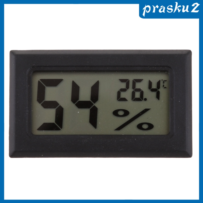 [PRASKU2] LCD Digital Thermometer Hygrometer Fridge Temperature Humidity Meter Black