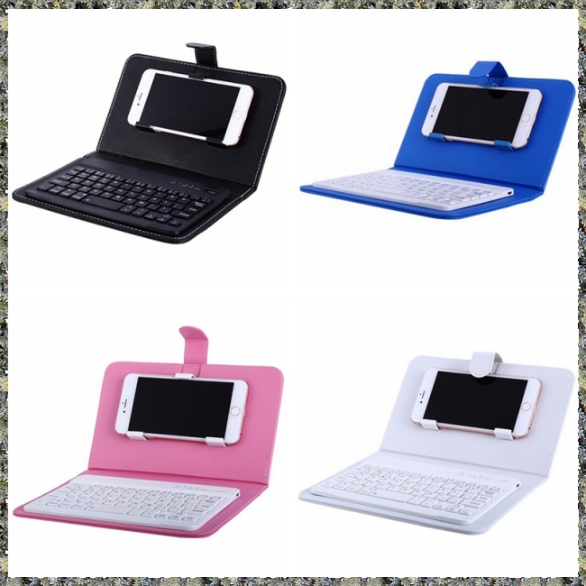 Case dành cho bàn phím rời không dây tiện lợi bằng da PU cho điện thoại 4.2-6.8 inch và bàn phím bluetooth