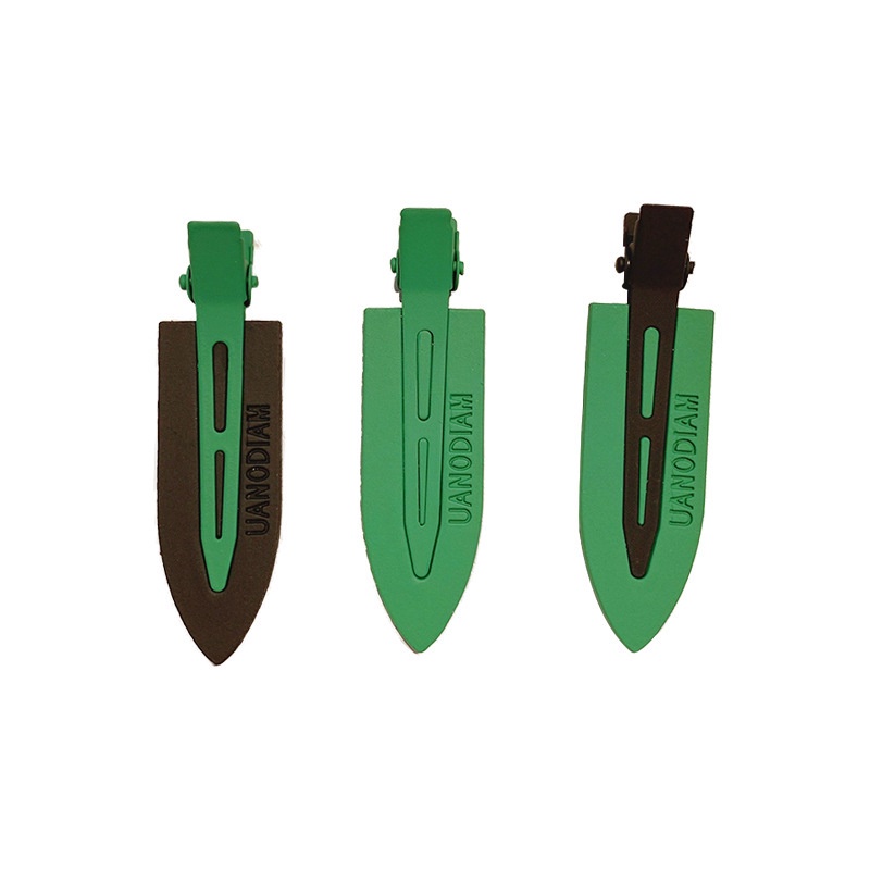 Kẹp Tóc Không Đường May Màu Sắc Tương Phản Phong Cách Nhật Hàn