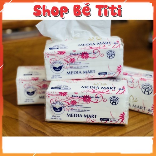 Khăn Giấy Rút Lụa 1 Bịch - Giấy Rút 3 Lớp 300 Tờ [ Giá Sỉ ]