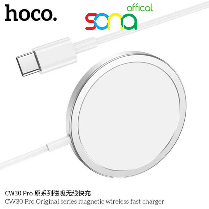 Sạc không dây sạc nhanh 15w, đế sạc không dây CW30 pro HOCO bảo hành 12 tháng - SONO Offical
