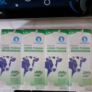 Combo 12 lốc sữa tươi long thanh milk. Mix 2 vị có đường và ca cao lúa mạch
