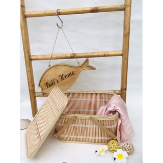 Bộ vali/ Valy giỏ mây tre tiện dụng - Bamboo basket storage, Kích thước lớn 36 x 26 x 39, 31 x 23 x 32 cm