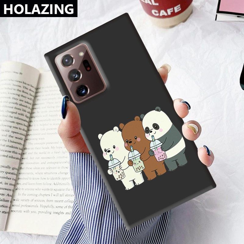 Samsung Galaxy A72 A52 5G A32 4G A12 A02S A21S A42 A31 iPhone6S Candy Color vỏ điện thoại Phone Cases We Bare Bear Soft Silicone Cover