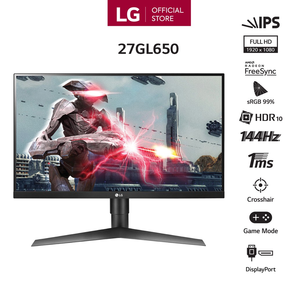 Màn hình LG Monitor IPS 27GL650F 27'' - Hàng Chính Hãng