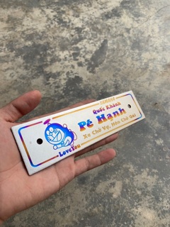 Bảng tên titan xe máy