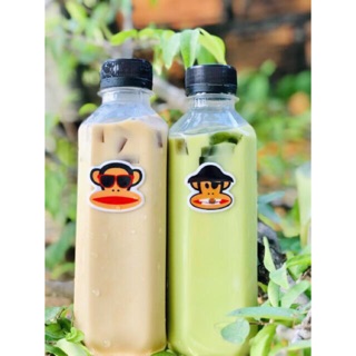Chai nhựa vuông nắp đen 330ml