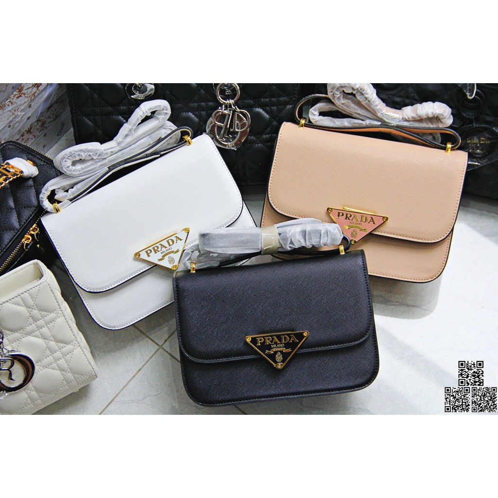 Túi Đeo Pada Vuông Đen Khoá Màu Cao Cấp Hàng Sẵn Hình Thật Shop Chụp