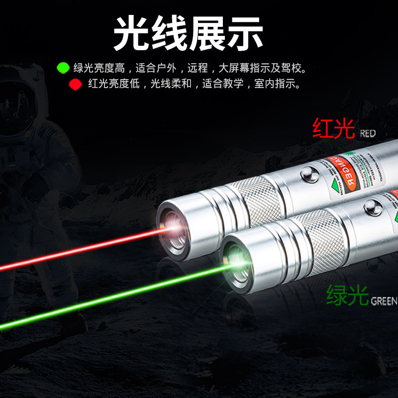 Bút chiếu laser sạc USB hàng mới nhiều màu tùy chọn dùng khi đi cắm trại ngoài trời | BigBuy360 - bigbuy360.vn